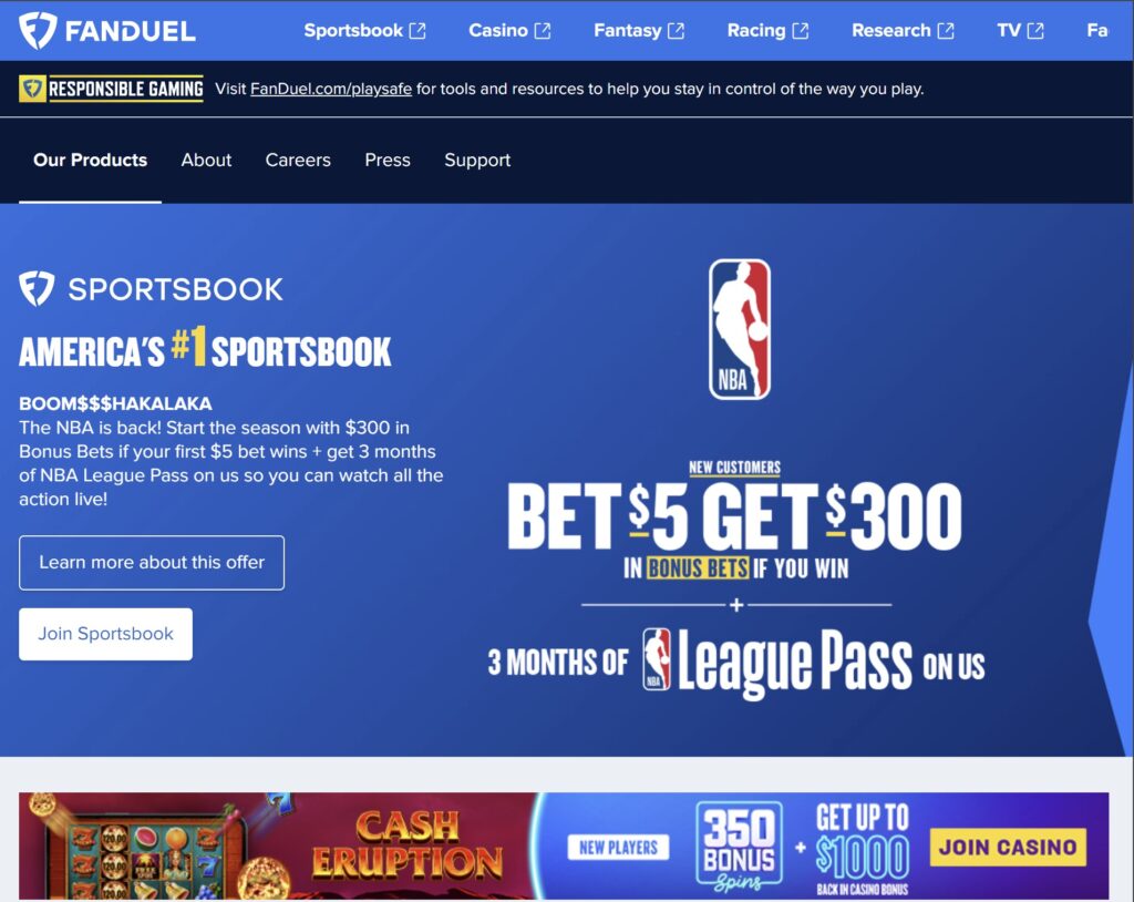 Fanduel sportsbook